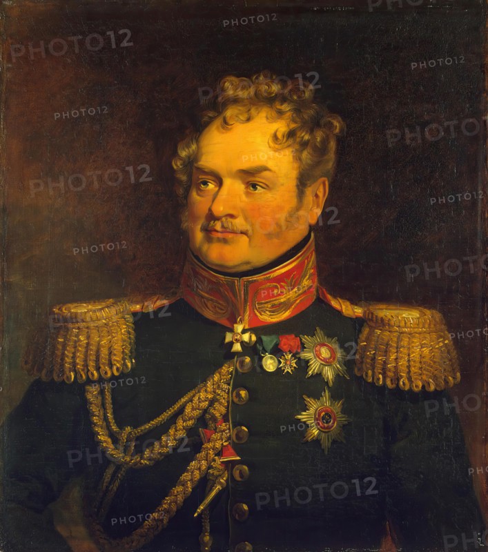 Portrait of Karl O. (Charles de) Lambert (1772-1843), 1822. Creator: Workshop of George Dawe.