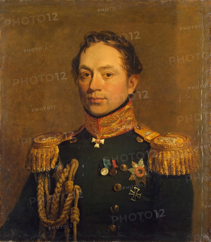 Portrait of Grigory V. Rosen (1782-1841) (1st), 1822. Creator: Workshop of George Dawe.