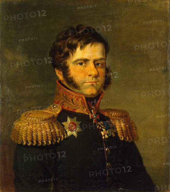 Portrait of Dmitry P. Neverovsky (1771-1813), 1822. Creator: Workshop of George Dawe.