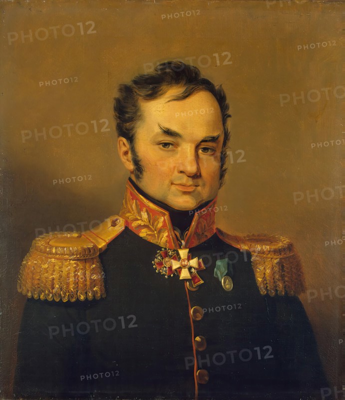 Portrait of Andrey S. Glebov (1770-1854), 1824. Creator: Workshop of George Dawe.