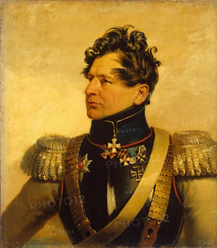 Portrait of Ivan S. Leontyev (1782-1824) (replica of the 1823 portrait), 1822. Creator: Workshop of George Dawe.