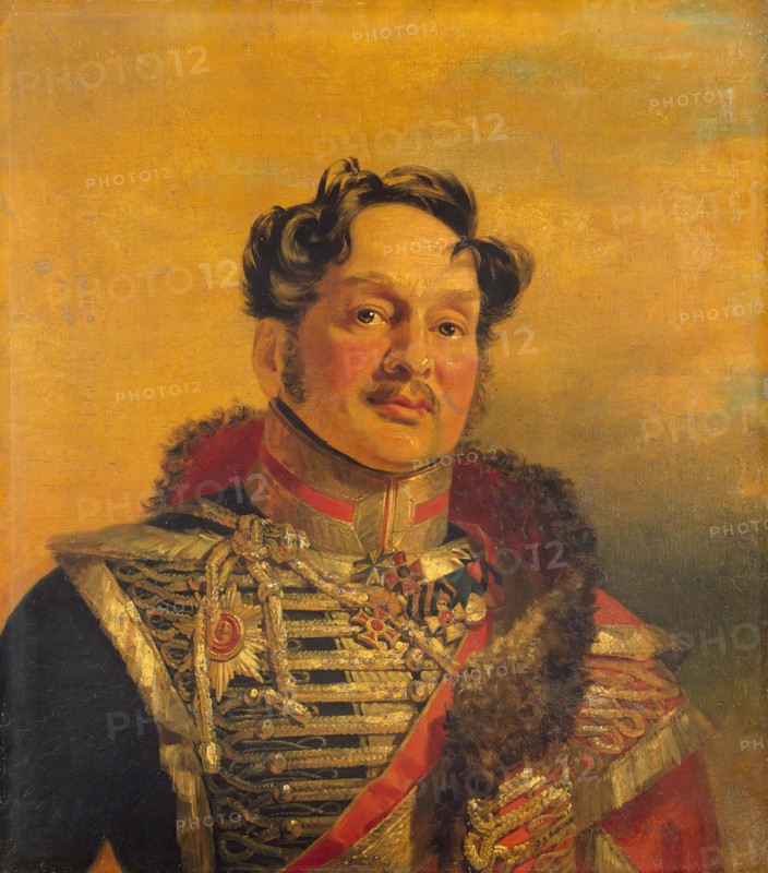 Portrait of Mikhail I. Mezentsev (1770-1848) (2nd), 1822. Creator: Workshop of George Dawe.
