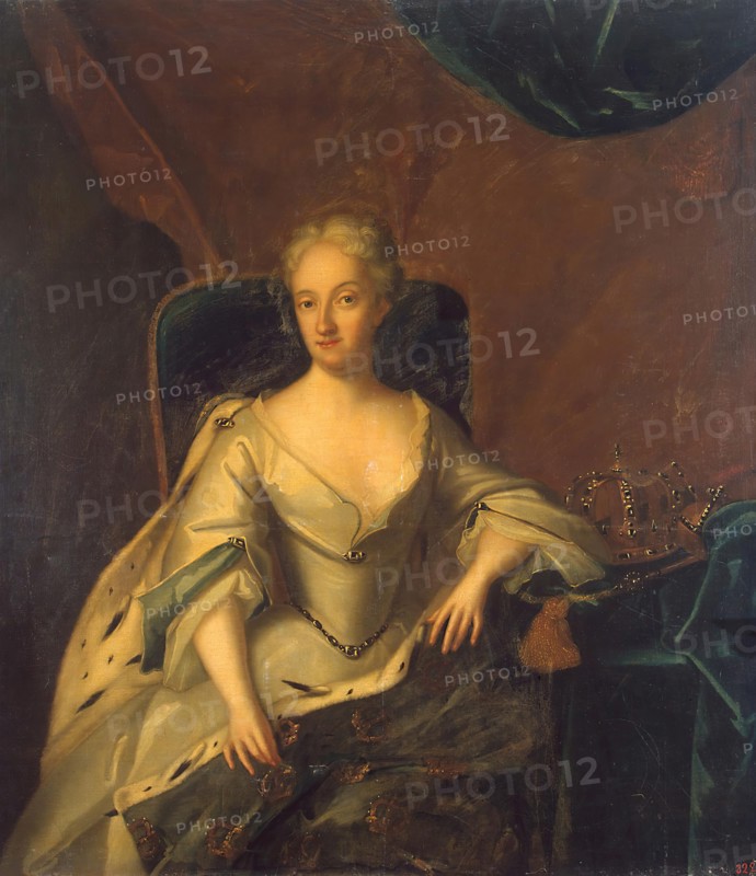 Portrait of Ulrika Eleonora the Younger, Queen of Sweden, 1725. Creator: Unknown.