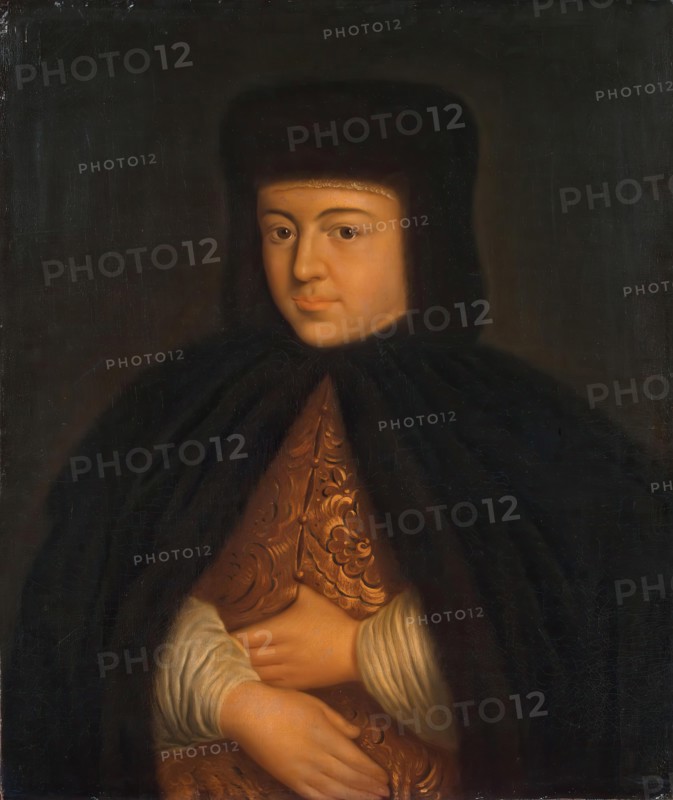 Portrait of Tsarina Natalia Naryshkina, late 18th-1st  half of 19th century. Creator: Unknown.