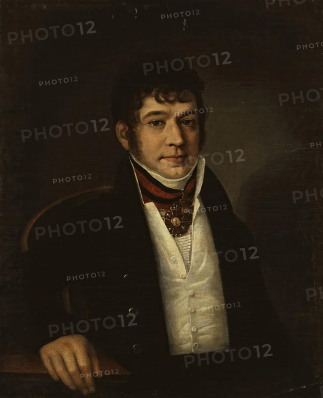 Portrait of an Unknown Man from the Ogariov Family (Platon Bogdanovich Ogariov?), 1810s-1820s. Creator: Unknown.