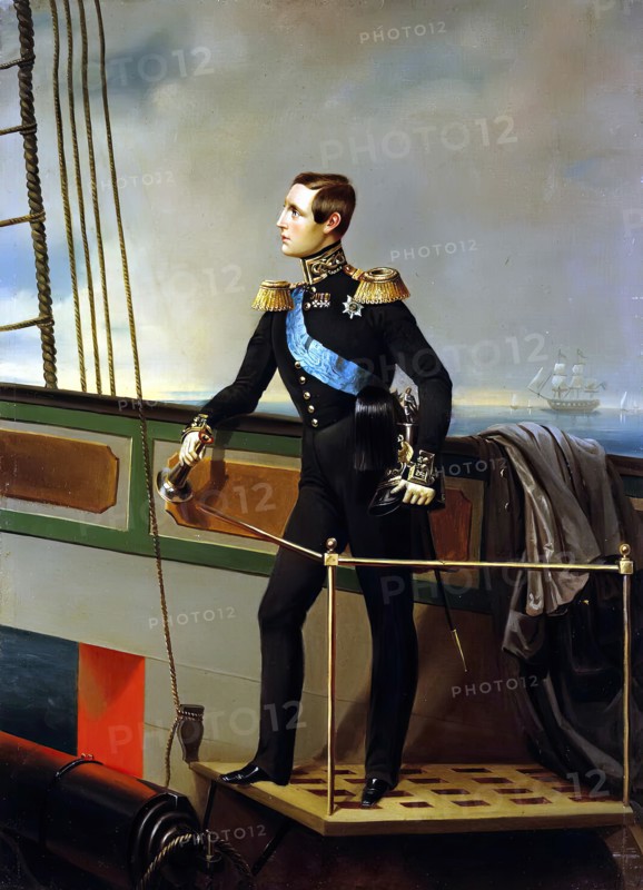 Portrait of Grand Duke Konstantin Nikolayevich, 1848. Creator: Georg von Bothmann.
