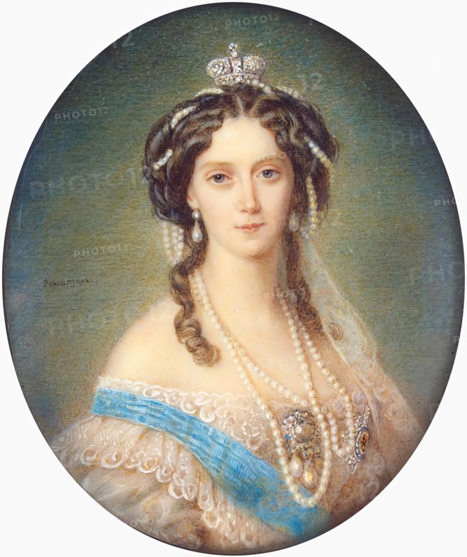 Portrait of Empress Maria Alexandrovna, 1900. Creator: Alois Gustav Rockstuhl.