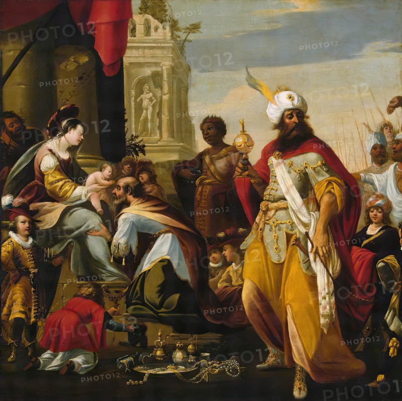 Adoration of the Magi, 1624. Creator: Georges Lallemant.