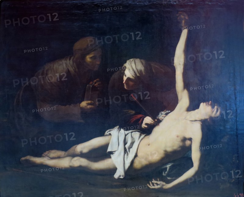 St Sebastian Cured by St Irene, 1628. Creator: Jusepe de Ribera.