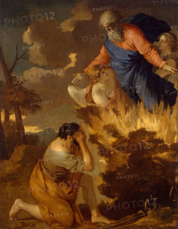 Moses and the Burning Bush, 1643. Creator: Sébastien Bourdon.