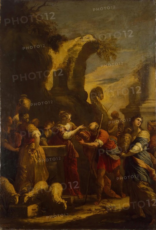 Rebecca at the Well, 1644. Creator: Valerio Castello.