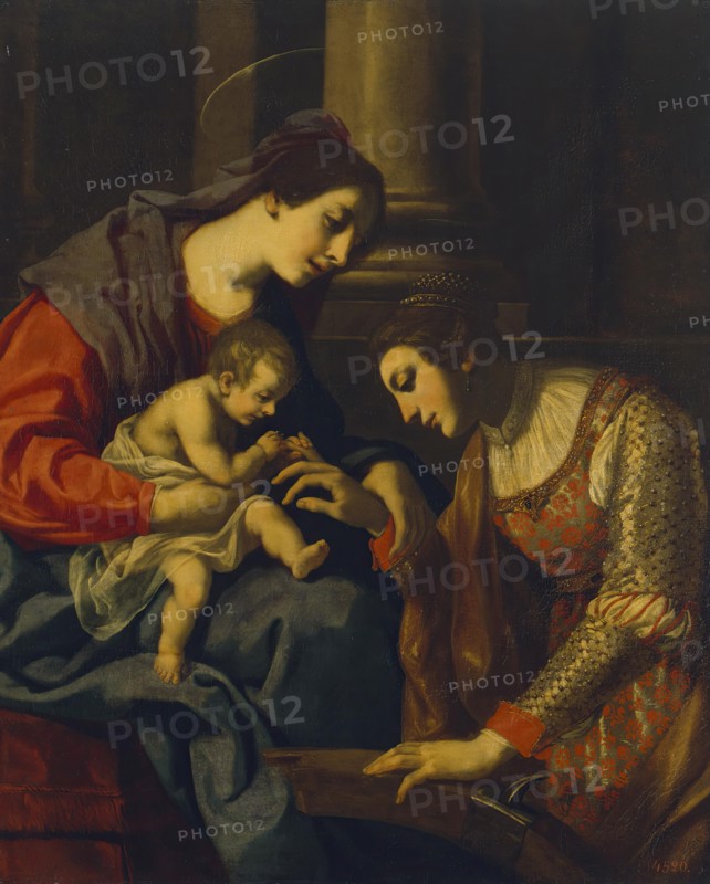 Mystic Marriage of St Catherine, 1700. Creator: Jacopo Vignali.