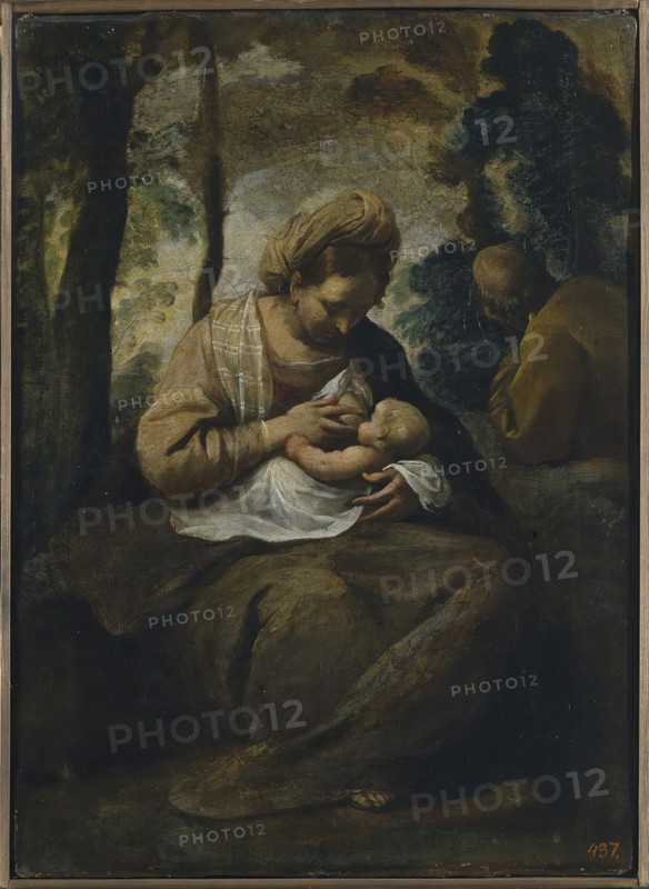 Holy Family, 1650. Creator: Simone Cantarini.