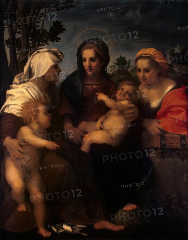 The Virgin and Child with St Catherine, St Elizabeth and St John the Baptist, 1513. Creator: Andrea del Sarto.