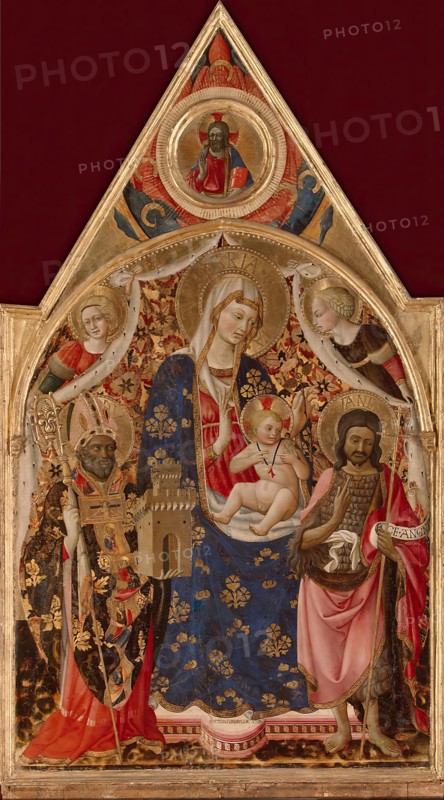 Madonna and Child, with a Bishop, St John The Baptist and Angels, 1415. Creator: Antonio da Firenze.