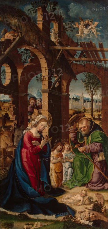 The Nativity, 1550. Creator: Gandolfino d'Asti.