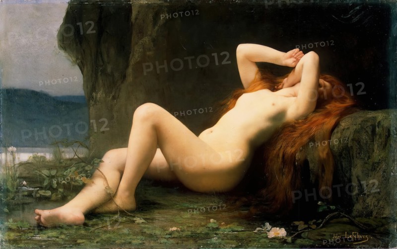 Mary Magdalene in a Grotto, 1876. Creator: Jules-Joseph Lefebvre.