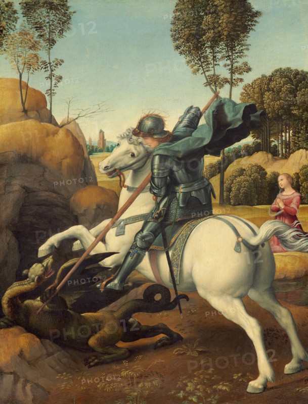 Saint George and the Dragon, 1505. Creator: Raphael.