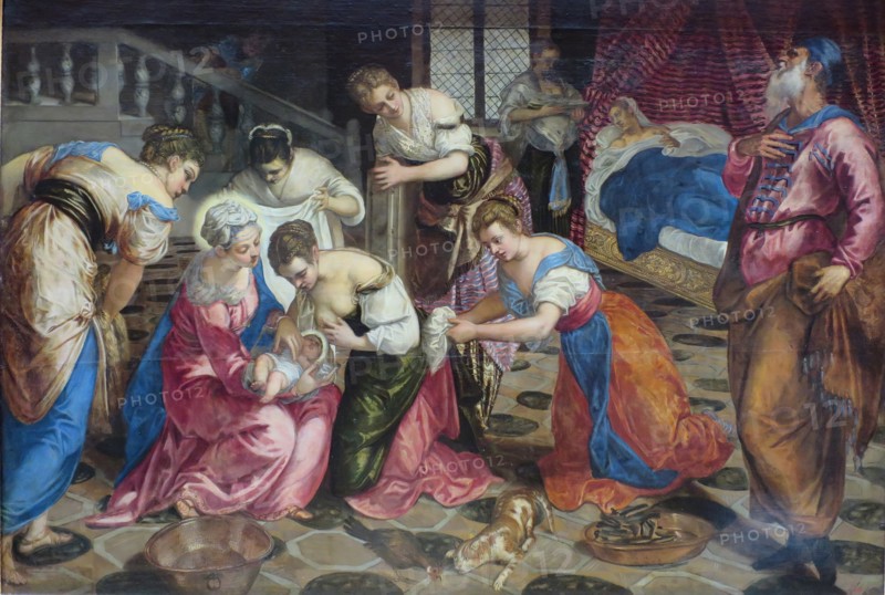 The Birth of John the Baptist, 1550. Creator: Jacopo Tintoretto.