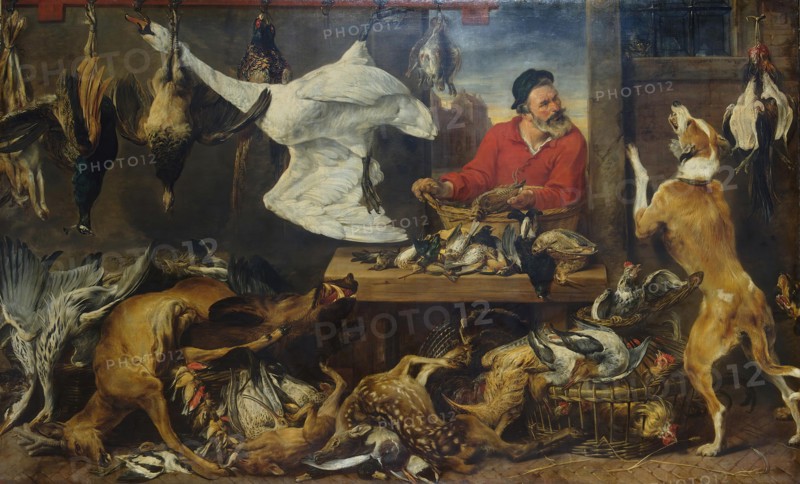 Game Stall, 1619. Creators: Frans Snyders, Jan Wildens.