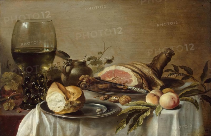 Breakfast with Ham, 1647. Creator: Pieter Claesz.