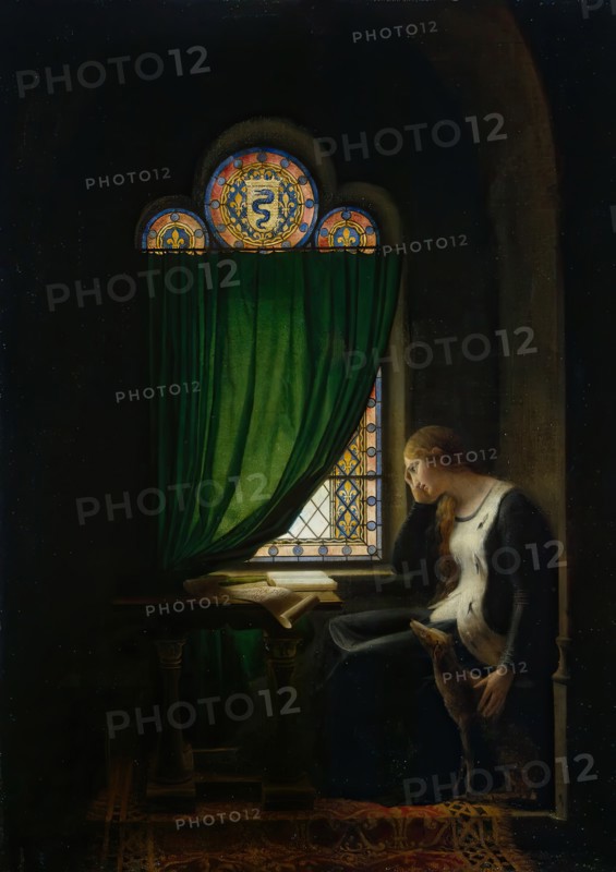 Valentine of Milan Mourning her Husband, the Duke of Orléans, 1802. Creator: Fleury-Francois Richard.