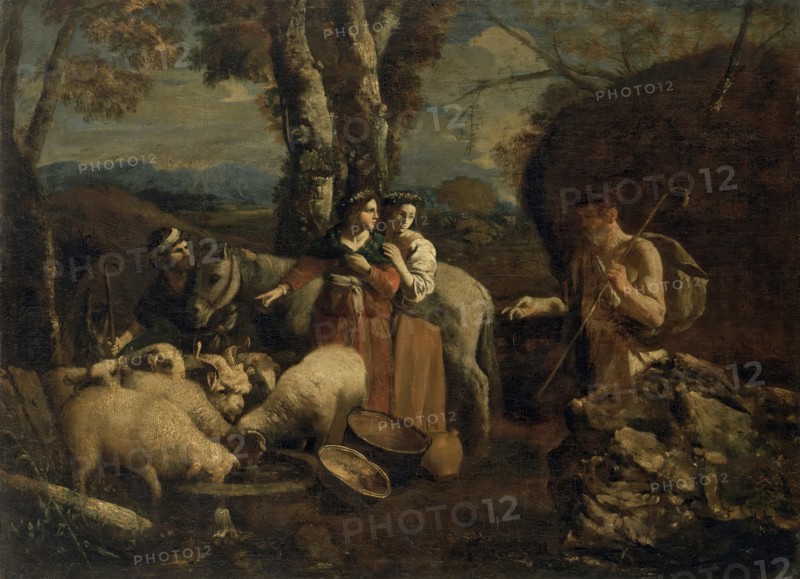 Jacob Meeting Rachel, 1700. Creator: Andrea de Leone.