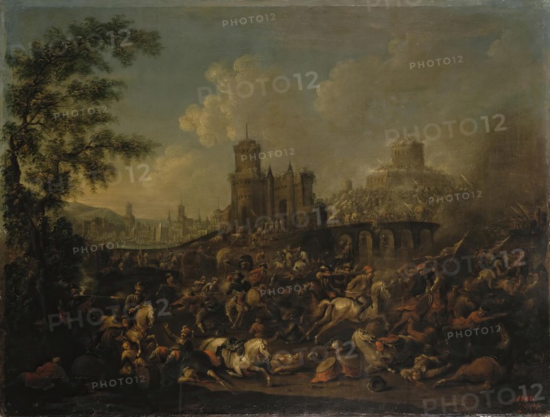 Battle of the Turks with the Poles, 1714. Creator: Arnold Frans Rubens.