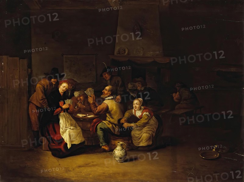 Card-Playing, 1650. Creator: Hendrick Bogaert.