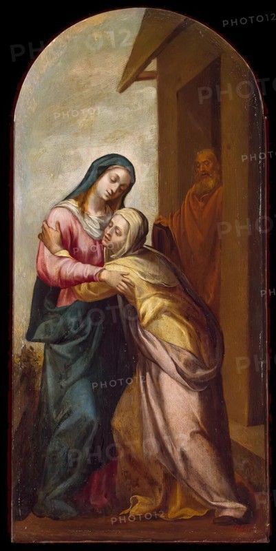 Mary Meeting Elizabeth, 1630. Creator: Juan del Castillo.
