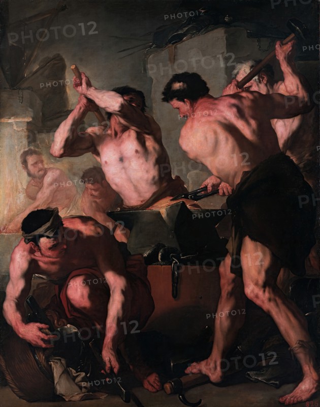 Vulcan's Forge, 1660. Creator: Luca Giordano.