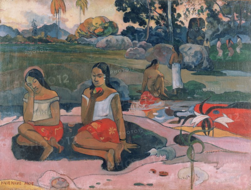 Sacred Spring: Sweet Dreams, (Nave nave moe), 1894. Creator: Paul Gauguin.