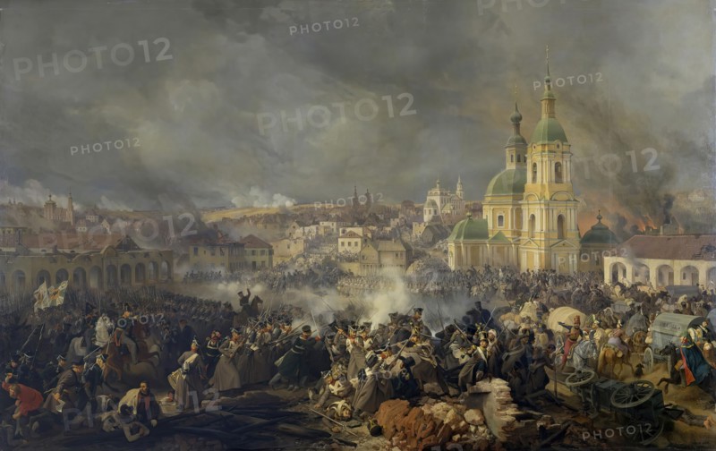 Battle of Viazma on 22 October (3 November) 1812, 1842. Creator: Peter Heinrich Lambert von Hess.