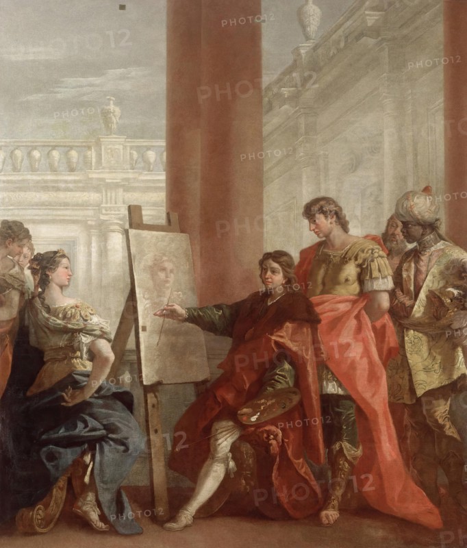 Apelles Paints Campaspa, 1713. Creator: Sebastiano Ricci.