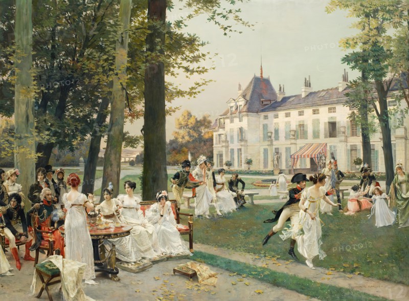 Reception at Malmaison in 1802, (1894). Creator: Francois Flameng.