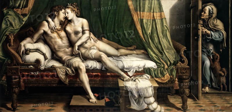Love Scene, 1525. Creator: Giulio Romano.