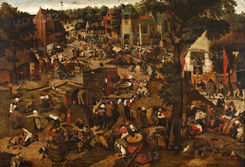 Fair with a Theatrical Presentation, 1562. Creator: Pieter Brueghel the Younger.