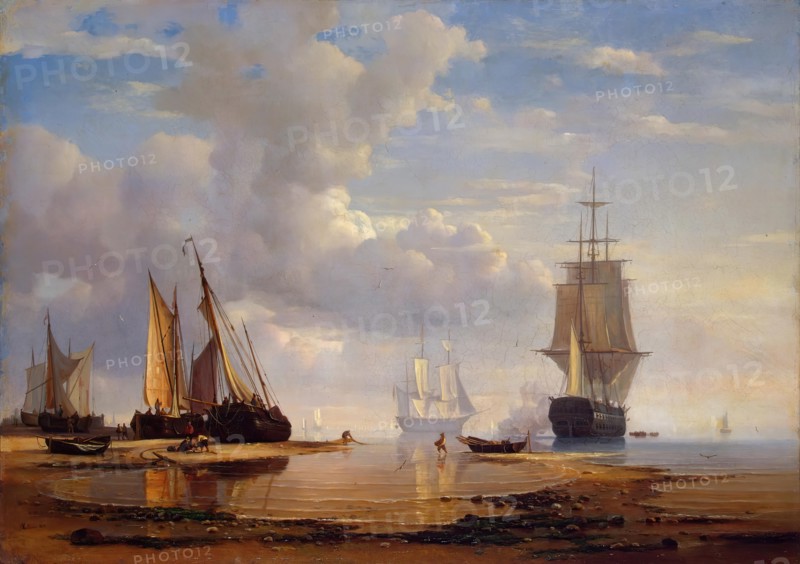 Sea View, 1837. Creator: Adolph Friedrich Vollmer.