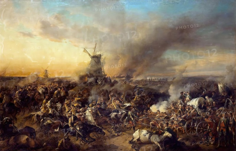 Battle of Zorndorf on 14 August 1758, 1852. Creator: Alexander von Kotzebue.