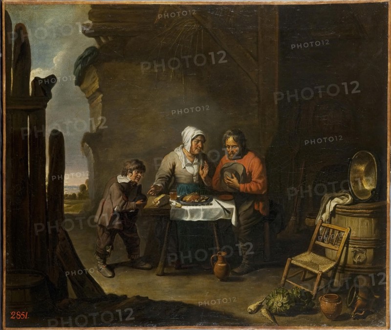 Saying Grace, 1675. Creator: Master of the Beguins.