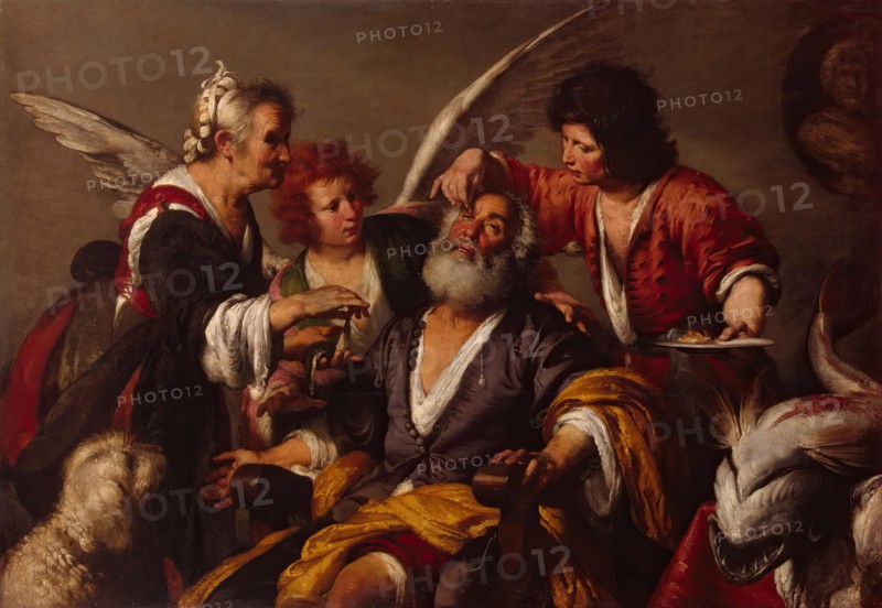 Healing of Tobit, 1632. Creator: Bernardo Strozzi.