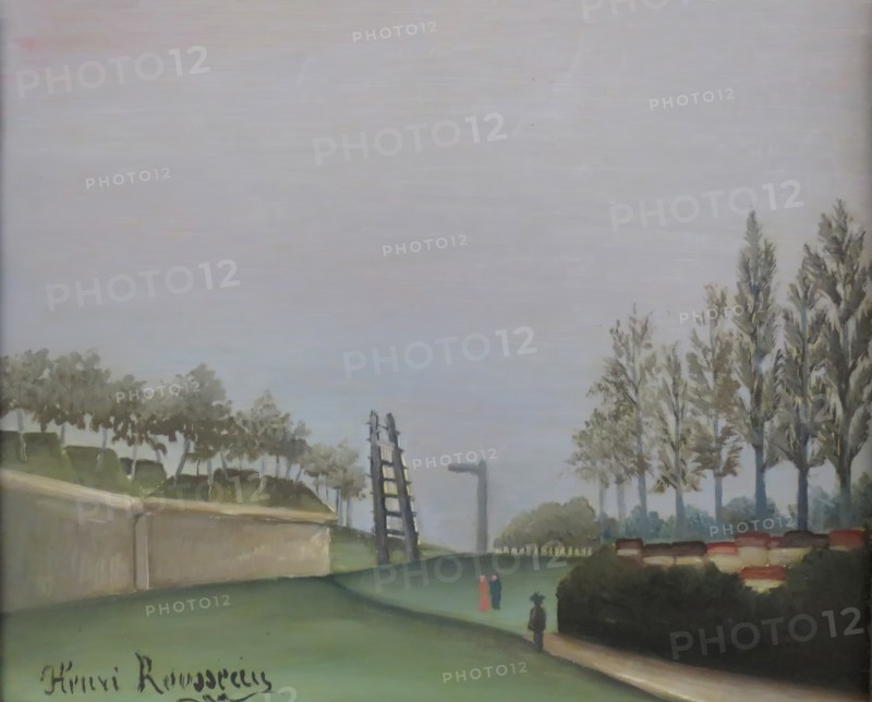 View of the Fortifications to the left of the Gate of Vanves, 1909. Creator: Henri Rousseau.