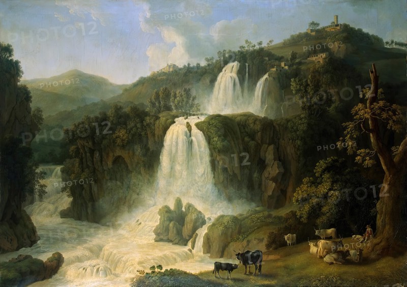 Great Cascades at Tivoli, 1783. Creator: Jacob Philip Hackert.