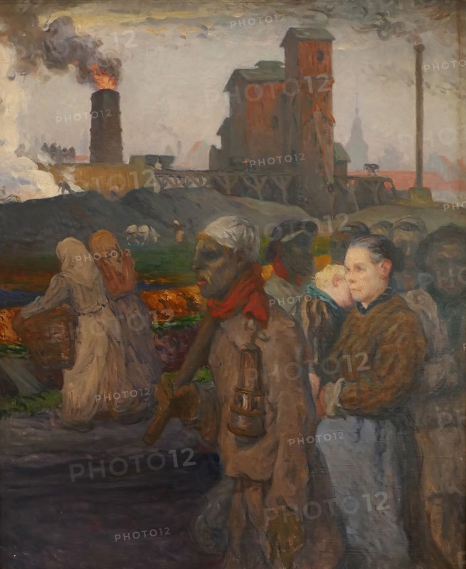 The Miners, c1900. Creator: Jules Besson.