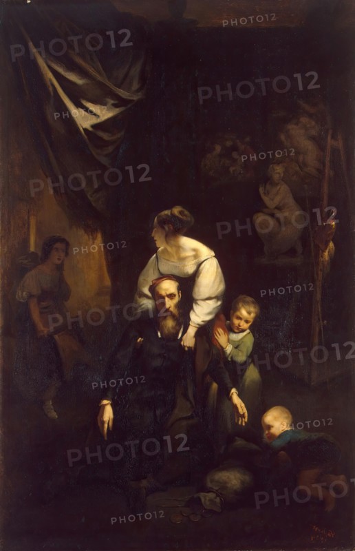 Death of Correggio, 1834. Creator: Octave Tassaert.