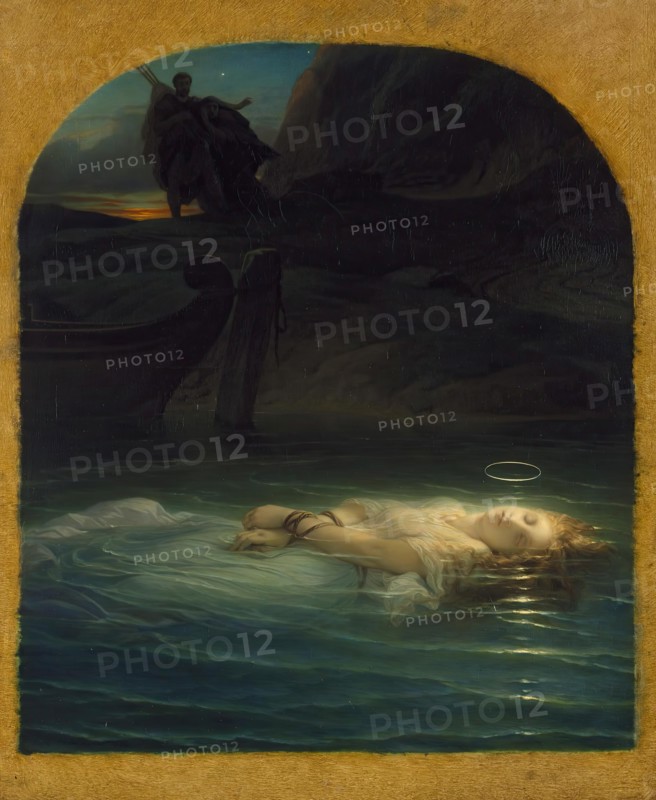 Christian Martyr Drowned in the Tiber During the Reign of Diocletian, 1853. Creator: Paul Delaroche.