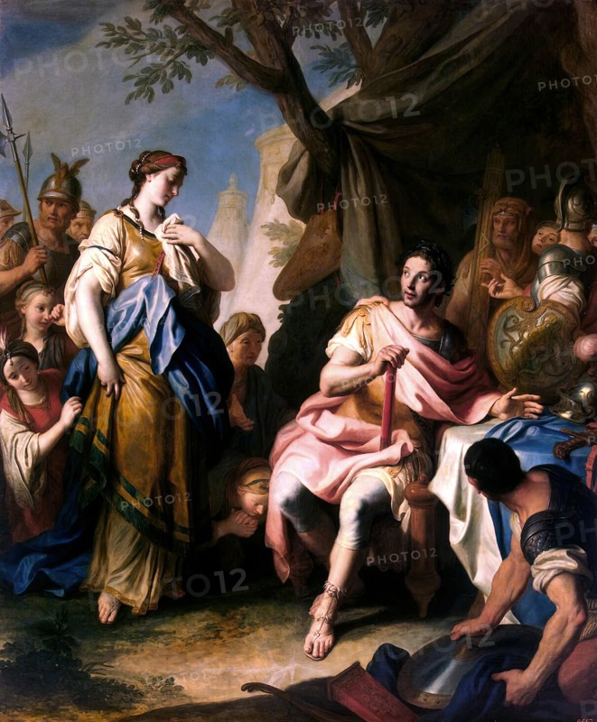 Alexander the Great and Roxana, 1756. Creator: Pietro Rotari.