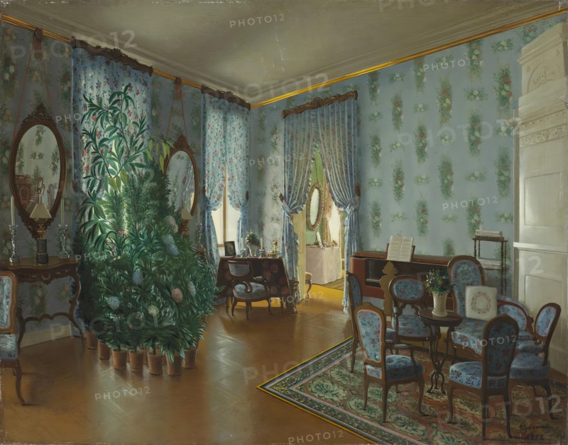 Drawing-Room, 1852. Creator: Pyotr Tutukin.