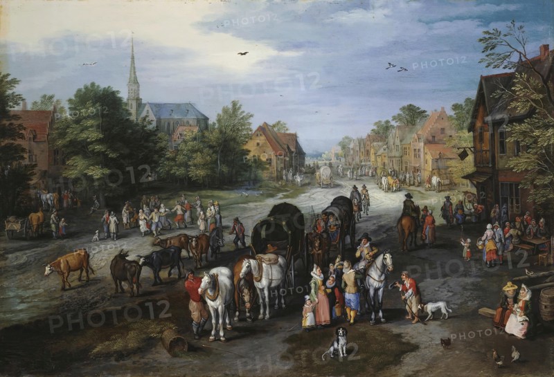 View of the Village of Schelle (Village street), 1650. Creator: Jan Brueghel the Elder.