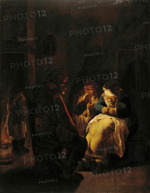 Peasants in the Interior (Family Scene), 1630. Creator: Andries Dirksz Both.